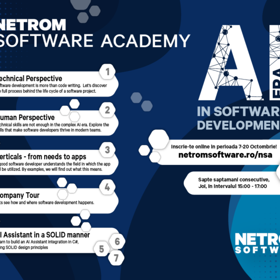 NetRom Software Academy 2024 flyer