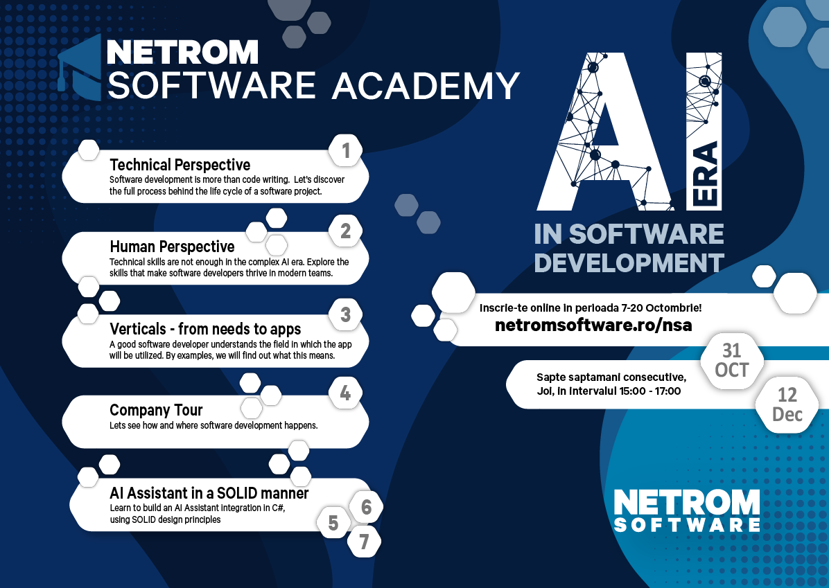 NetRom Software Academy 2024 flyer